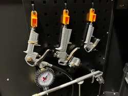 Compressor accessory holder