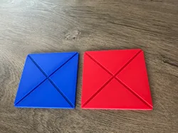 Ddakji flip game coasters from Squid game