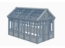H0 Scale Greenhouse