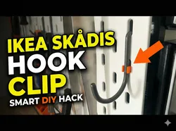 Ikea Skadis Hook locking clip.