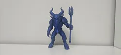 Mecha Demon with Trident Christmas Robot