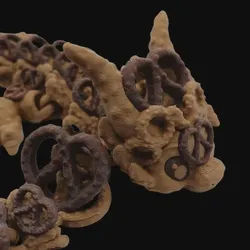 Other STL Descărcare - Pretzel Dragon articulated flexible - The Dragons Den