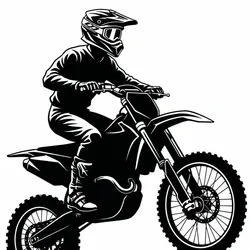 Other STL Download - Motocross Jump – Rider Silhouetteby StudioZee3D