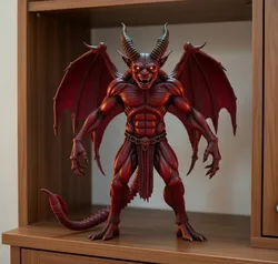 (STL MODIFICADO) Infernal Demon Warrior Statue - Original Fantasy Figure