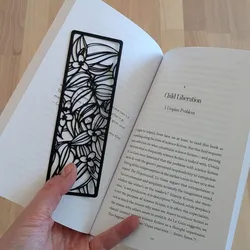 Tradescantia plant leaves and flowers bookmark