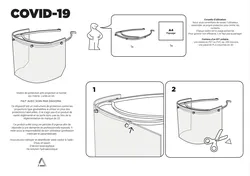 Visière de protection anti projection - version DAGOMA sans élastique - Covid-19