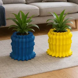 مجاني Home Decorations & Ornaments STL تنزيل - vaso ondulado  - mn 3d
