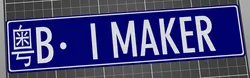 BambuLab Fan Number Plate "I MAKER"