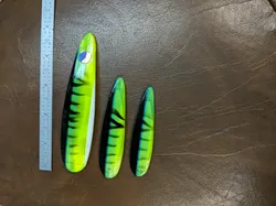 Fishing - Airbrush Stencil - Fish Stripes and fin - two sided