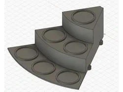 Lazy Susan Spice Shelves