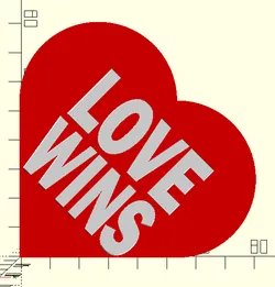 LOVE WINS, FCK AFD & FCK NZS im Herz Stollen für Schuhe