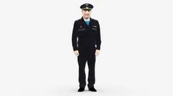 man in russian army blue uniform 1110