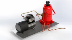 PNEUMATIC JACK WITH TYRE INFLATOR