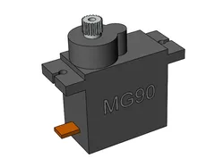 SERVO MG90 + arm (model)