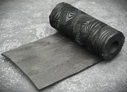 Textured Roll With Strong Wood Grain Pattern