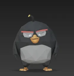 Angry bird(black)