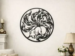 arte de pared Zorro de Nueve Colas  - Modelo de impresión 3D gratuito
