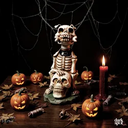 Dog Skull Halloween Decor