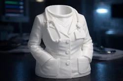 Female Doctor Coat Pen Holder – Elegant Desk Organizer for Women in Medicine