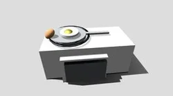 Frying Pan With Egg