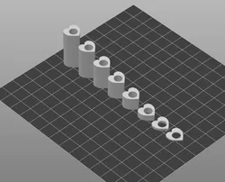 Heart Shaped Spacers M6 | Decorative & Functional | 3D Print File
