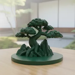 Low Poly Bonsai Tree