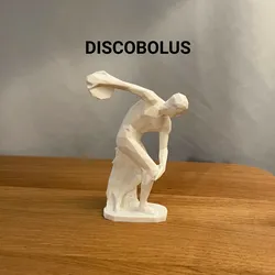 Low Poly Discobolus Statue
