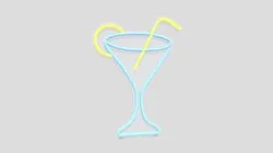 Neon Sign Cocktail
