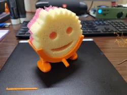 Peeing Scrub Daddy holder and Mommy