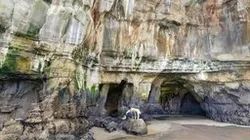 Sea cave at Muriwai