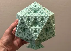 Sierpiński Icosahedron Fractal Sculpture - Level 5 (No Supports)