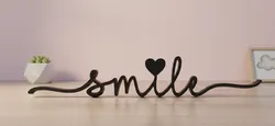 Smile ♡ lettering - Cute Home Decor ♡