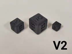 Smooth YES/NO Decision Dice | Rounded Set (3 Sizes)