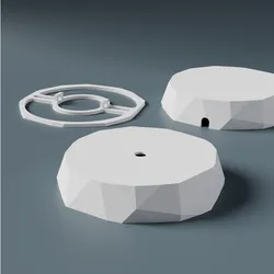 Snap-in Ceiling Cover - closed / hole / cutout - for lamps etc