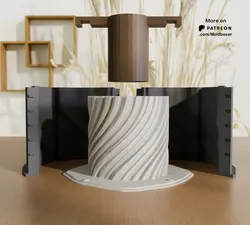 Twisted Planter Pot - Silicone Mold System