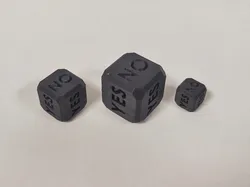 Ultimate Decision Dice | YES/NO Set (3 Sizes)
