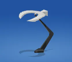 Balancing eagle sculpture