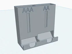 Battery holder (space saving Remix)