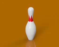 Bowling Pin - Crown Stripe - Multi-Material