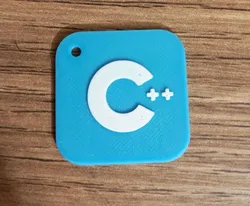 C++ logo keychain
