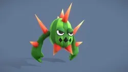 Cartoon Characters - Cactus Warrior Lvl2