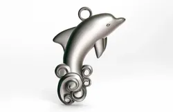dolphin pendant 3D Print Model in Pendants 350059