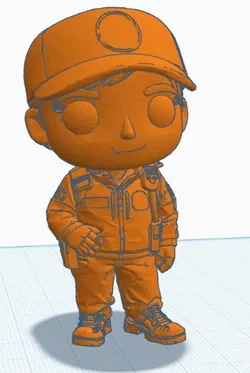 Figura tipo Funko de voluntario de Protección Civil Villa de Madrid