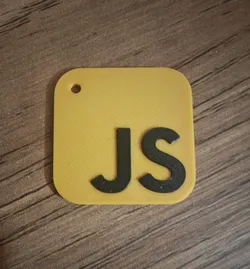 JavaScript logo keychain