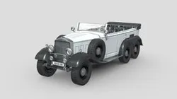 Low Poly Car - Mercedes-Benz W31 Type G4 1939
