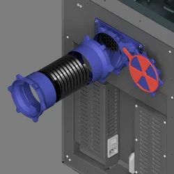 MagDuct Parametric CORE One Exhaust Adapter and Gasket (non-MagDuct adapter also included)
