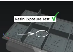 Numbered Resin Exposure Test - XP2 Validation Matrix
