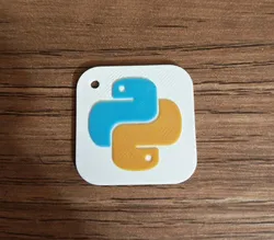 python logo keychain