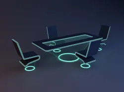 scifi futuristic office furniture
