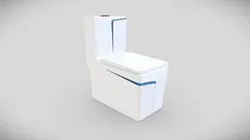 Siphon Flushing Commode Toilet